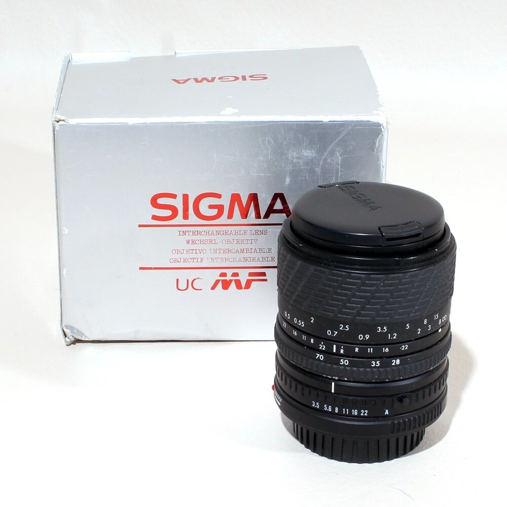 Cannon FD Mount SIGMA 28-70mm Lens F/3.5-4.5 UC MA
